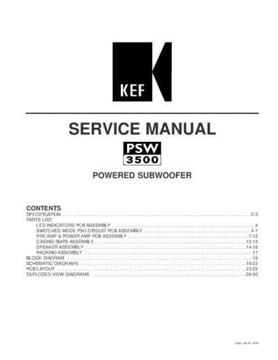 KEF hfe kef psw3500 service en  KEF Audio PSW-3500 hfe_kef_psw3500_service_en.pdf