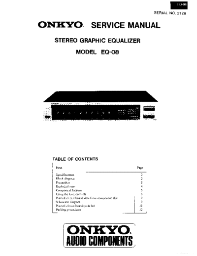 ONKYO hfe onkyo eq-08 service partial en  ONKYO Audio EQ-08 hfe_onkyo_eq-08_service_partial_en.pdf