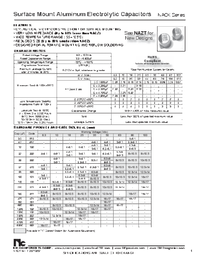 NIC NIC [smd] NACK Series  . Electronic Components Datasheets Passive components capacitors NIC NIC [smd] NACK Series.pdf