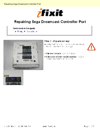 Sega Repairing-Controller-Port-1573  Sega Sega Dreamcast Repairing-Controller-Port-1573.pdf