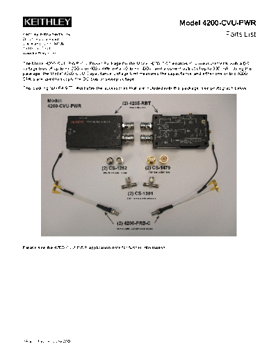 Keithley PA-977 (A - Jun 2008)(4200-CVU-PWR)  Keithley SCS 4200 PA-977 (A - Jun 2008)(4200-CVU-PWR).pdf