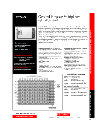 Keithley 7074-D  Keithley 70xx 7074-D.pdf