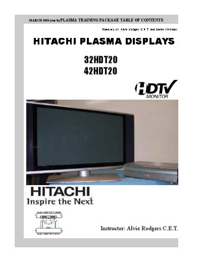 Hitachi Hitachi 32HDT20 42HDT20 [TM]  Hitachi Monitor Hitachi_32HDT20_42HDT20_[TM].pdf