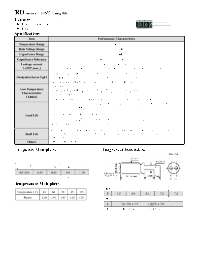 Acon [radial thru-hole] RD Series  . Electronic Components Datasheets Passive components capacitors Acon Acon [radial thru-hole] RD Series.pdf