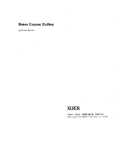 xerox BravoCourse  xerox alto BravoCourse.pdf