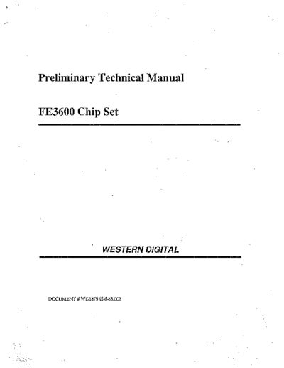 Western Digital WD FE3600 AT Chipset Jun88  Western Digital FE3600 WD_FE3600_AT_Chipset_Jun88.pdf