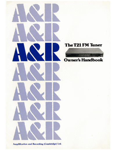 ARCAM hfe   t21 en  ARCAM T21 hfe_arcam_t21_en.pdf