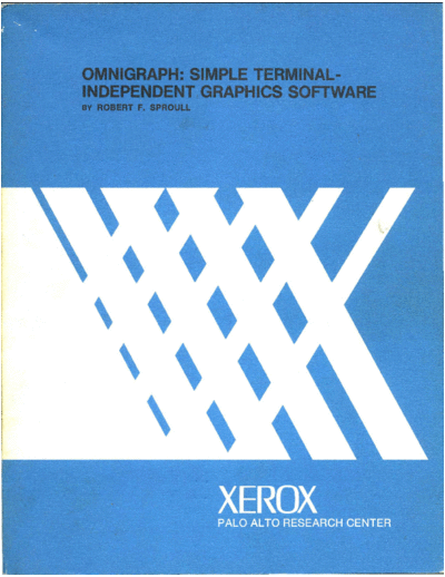 xerox CSL-73-4 Omnigraph Simple Terminal-Indepenent Graphics Software  xerox parc techReports CSL-73-4_Omnigraph_Simple_Terminal-Indepenent_Graphics_Software.pdf