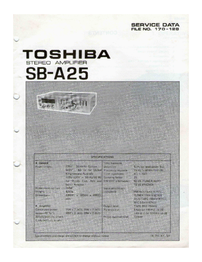 TOSHIBA hfe   sb-a25 service en  TOSHIBA Audio SB-A25 hfe_toshiba_sb-a25_service_en.pdf