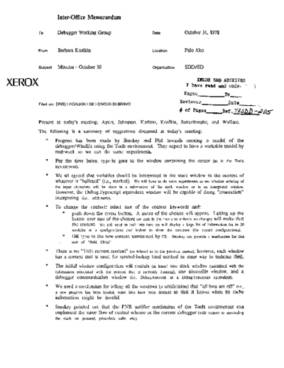 xerox 19781031 Minutes October 30  xerox sdd memos_1978 19781031_Minutes_October_30.pdf