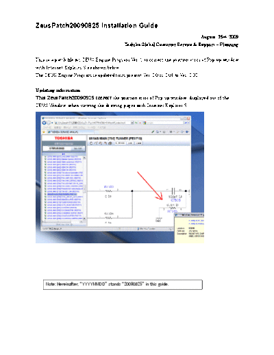 TOSHIBA Installation zeusPatch Eng 20090825  TOSHIBA Zeus Engine Installation_zeusPatch_Eng_20090825.pdf