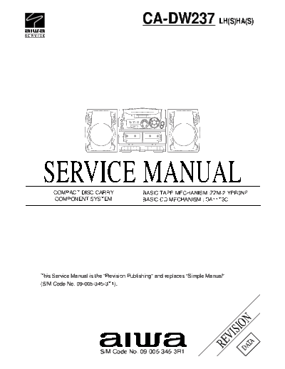 AIWA hfe   ca-dw237 service revision en  AIWA Audio CA-DW237 hfe_aiwa_ca-dw237_service_revision_en.pdf