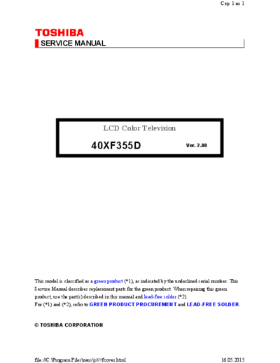 TOSHIBA toshiba 40xf355d ver.2.00 sm  TOSHIBA LCD 40XF355D VER.2.00 toshiba_40xf355d_ver.2.00_sm.pdf