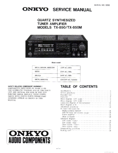ONKYO hfe onkyo tx-850 850m service en  ONKYO Audio TX-850 hfe_onkyo_tx-850_850m_service_en.pdf