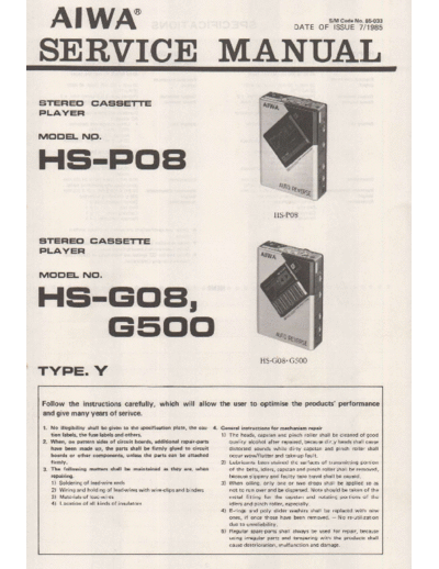AIWA hfe aiwa hs-p08 g08 g500 service en  AIWA Audio HS-G08 hfe_aiwa_hs-p08_g08_g500_service_en.pdf