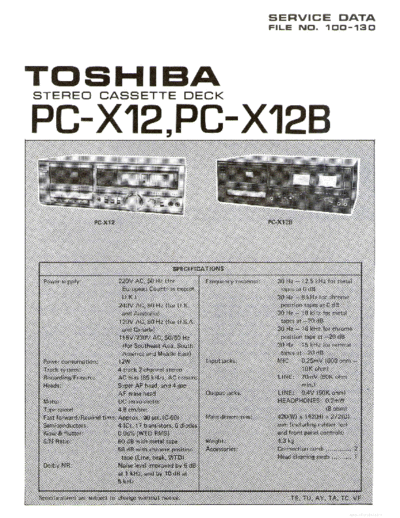 TOSHIBA hfe toshiba pc-x12 x12b service en  TOSHIBA Audio PC-X12 hfe_toshiba_pc-x12_x12b_service_en.pdf