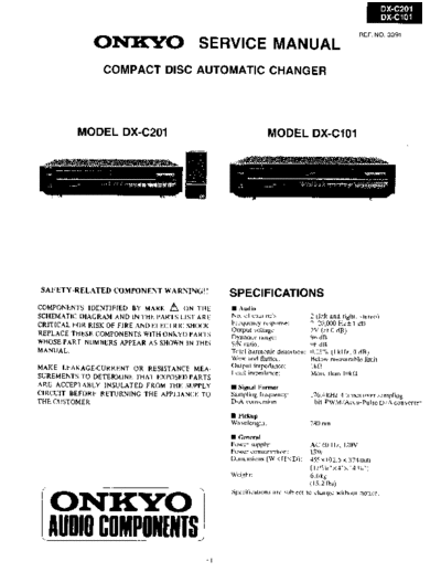 ONKYO hfe   dx-c101 c201 service en  ONKYO Audio DX-C101 hfe_onkyo_dx-c101_c201_service_en.pdf