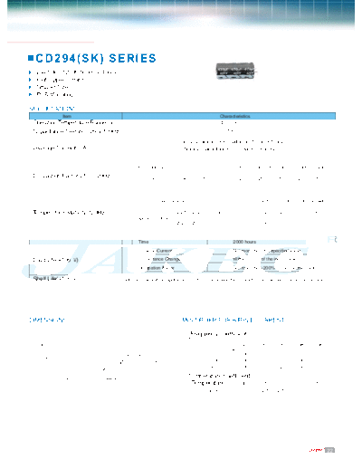 Jakec [snap-in] CD294 (SK) Series  . Electronic Components Datasheets Passive components capacitors Jakec Jakec [snap-in] CD294 (SK) Series.pdf