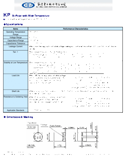 KJ [bi-polar smd] KP Series  . Electronic Components Datasheets Passive components capacitors KJ KJ [bi-polar smd] KP Series.pdf