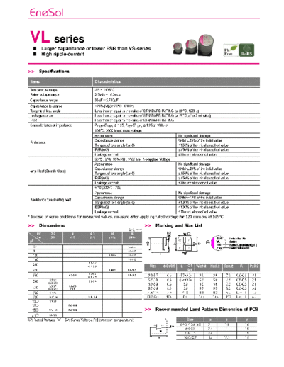 Enesol-Matsuki Matsuki-Enesol (MPCAP-EneCAP) [SMD polymer] VL Series  . Electronic Components Datasheets Passive components capacitors Enesol-Matsuki Matsuki-Enesol (MPCAP-EneCAP) [SMD polymer] VL Series.pdf