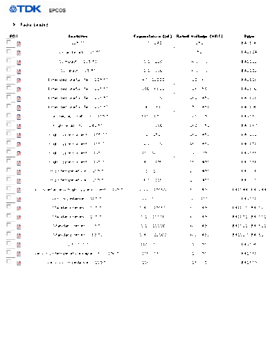 Epcos Epcos Series Table  . Electronic Components Datasheets Passive components capacitors Epcos Epcos Series Table.pdf