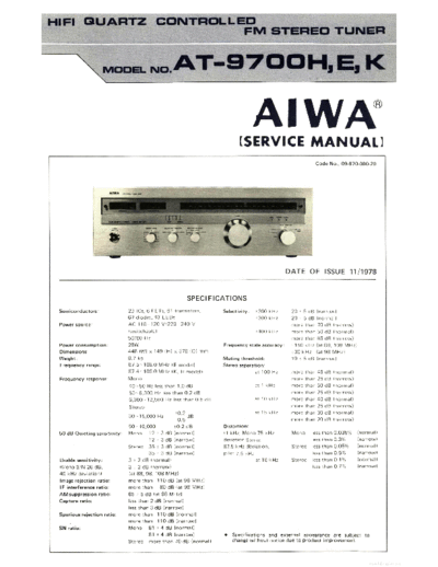 AIWA hfe aiwa at-9700 h e k service en  AIWA Audio AT-9700E hfe_aiwa_at-9700_h_e_k_service_en.pdf