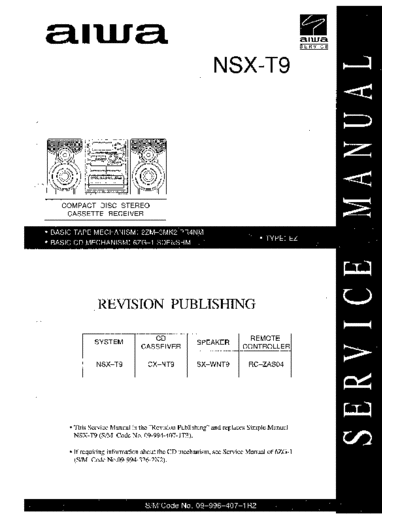 AIWA hfe   nsx-t9 service revision en  AIWA Audio NSX-T9 hfe_aiwa_nsx-t9_service_revision_en.pdf