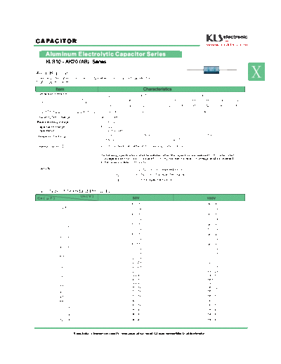 KLS 2012 [bi-polar axial] AB Series  . Electronic Components Datasheets Passive components capacitors KLS KLS 2012 [bi-polar axial] AB Series.pdf