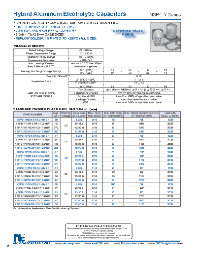 NIC [polymer smd] NSPE-Y Series  . Electronic Components Datasheets Passive components capacitors NIC NIC [polymer smd] NSPE-Y Series.pdf