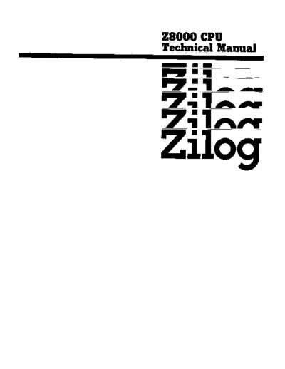 zilog Z8000Tech  zilog z8000 Z8000Tech.pdf