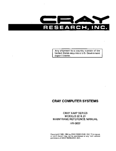 cray HR-0032-CRAY X MP Series Mainframe Reference Manual-July 1984.OCR  cray CRAY_X-MP HR-0032-CRAY_X_MP_Series_Mainframe_Reference_Manual-July_1984.OCR.pdf