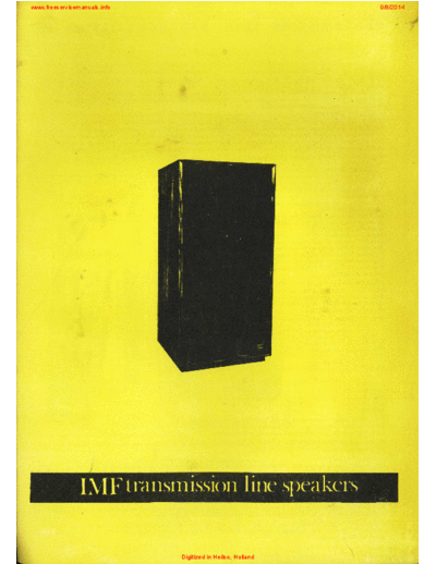 IMF Imf transmission line speakers  . Rare and Ancient Equipment IMF Transmission Line Imf transmission line speakers.pdf
