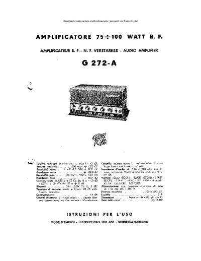 GELOSO GELOSO-G272-A  GELOSO G-272-A GELOSO-G272-A.pdf