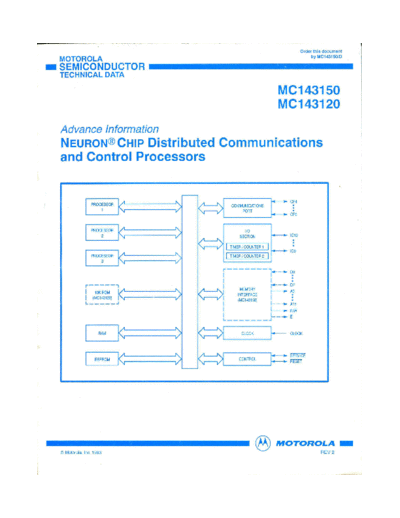 motorola 1993 Motorola MC143150 MC143120 Neuron Chip Processors  motorola _dataSheets 1993_Motorola_MC143150_MC143120_Neuron_Chip_Processors.pdf