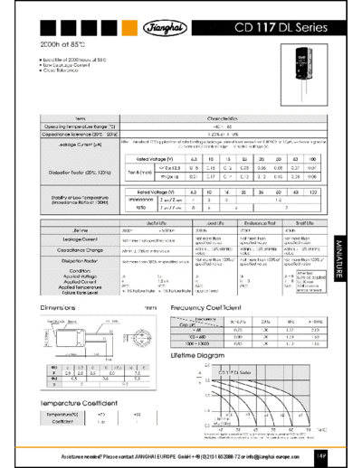 Jianghai [radial thru-hole] DL Series  . Electronic Components Datasheets Passive components capacitors Jianghai Jianghai [radial thru-hole] DL Series.pdf