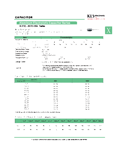 KLS 2012 [non-polar axial] AN Series  . Electronic Components Datasheets Passive components capacitors KLS KLS 2012 [non-polar axial] AN Series.pdf