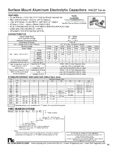 NIC NIC [smd] NACZF Series  . Electronic Components Datasheets Passive components capacitors NIC NIC [smd] NACZF Series.pdf