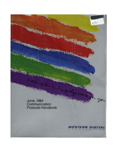 Western Digital 1984 Western Digital Communications Products  Western Digital _dataBooks 1984_Western_Digital_Communications_Products.pdf