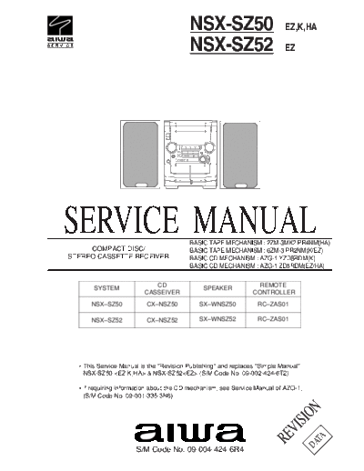 AIWA nsx-sz50 52 ez k ha  AIWA Audio nsx-sz50_52_ez_k_ha.pdf