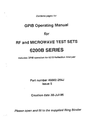 Marconi MARCONI 6200B Series GPIB Operating  Marconi MARCONI 6200B Series GPIB Operating.pdf