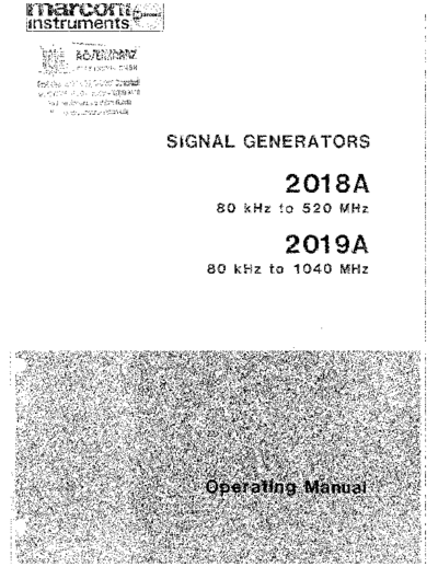 Marconi 2018A 2019A Operation  Marconi MARCONI 2018A 2019A Operation.pdf
