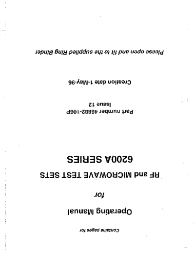 Marconi MARCONI6200A Series RF Microwave Test Sets Operating  Marconi MARCONI6200A_Series_RF_Microwave_Test_Sets_Operating.pdf