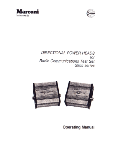 Marconi Marconi 2955 series Directional Power Heads Op Manual  Marconi Marconi_2955_series_Directional_Power_Heads_Op_Manual.pdf
