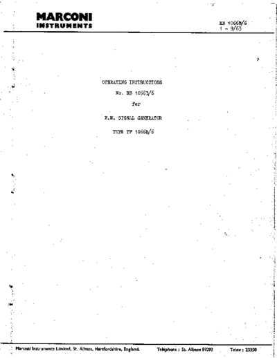 Marconi TF1066B-FM Signal Generator Operating Instructions  Marconi Marconi_TF1066B-FM_Signal_Generator_Operating_Instructions.pdf