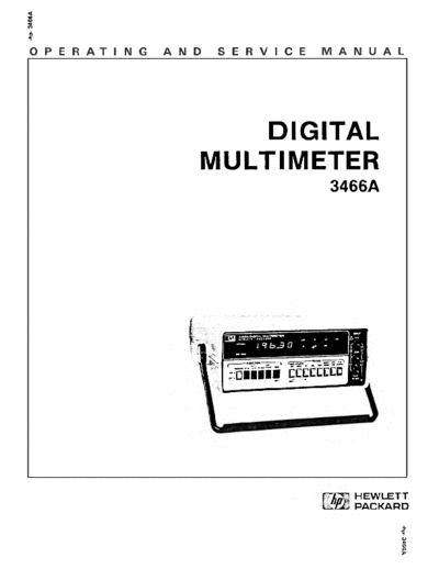 Agilent 03466-90003 3466A OpSvc Jan84  Agilent 03466-90003 3466A OpSvc Jan84.pdf