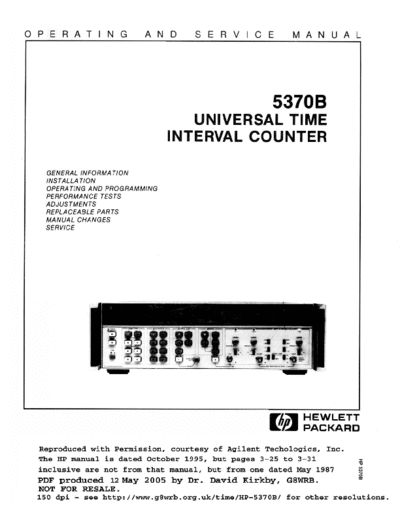 Agilent 05370-90031  Agilent 05370-90031.pdf