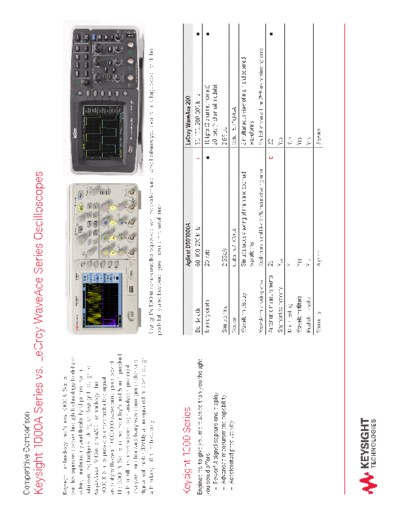 Agilent 1000A Series vs. LeCroy WaveAce Series Oscilloscopes - Competitive Comparison 5990-9992EN c20140722   Agilent 1000A Series vs. LeCroy WaveAce Series Oscilloscopes - Competitive Comparison 5990-9992EN c20140722 [2].pdf