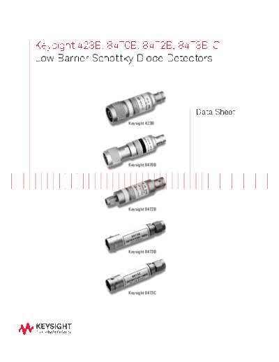 Agilent 5952-8299 423B 252C 8470B 252C 8472B 252C 8473B C Low Barrier Schottky Diode Detectors - Data Sheet   Agilent 5952-8299 423B_252C 8470B_252C 8472B_252C 8473B C Low Barrier Schottky Diode Detectors - Data Sheet c20140715 [6].pdf