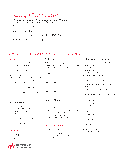 Agilent 5988-4167EN Cable and Connector Care - Course Overview c20140904 [2]  Agilent 5988-4167EN Cable and Connector Care - Course Overview c20140904 [2].pdf