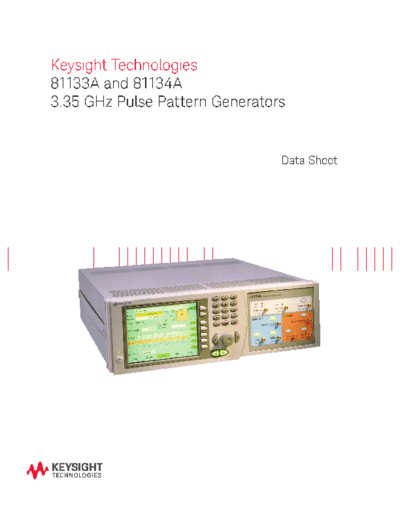 Agilent 5988-5549EN 81133A and 81134A_252C 3.35 GHz Pulse Pattern Generators - Data Sheet [10]  Agilent 5988-5549EN 81133A and 81134A_252C 3.35 GHz Pulse Pattern Generators - Data Sheet [10].pdf